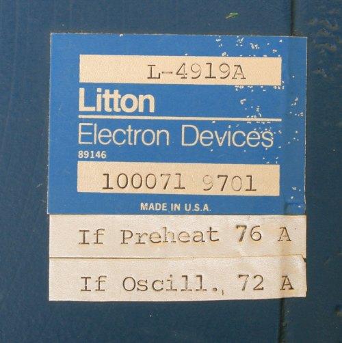 Magnetron L-4919A Litton